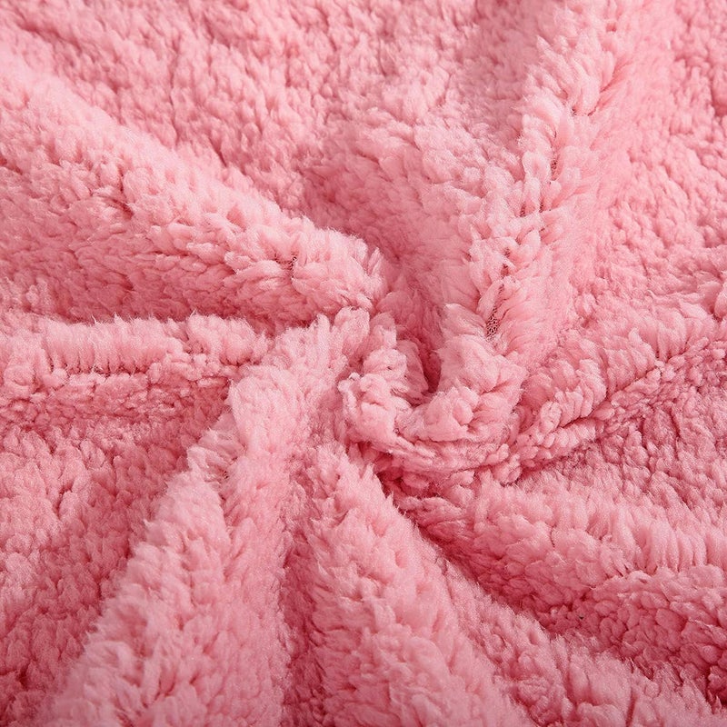 Reafort Ultra Soft Sherpa Body Pillow Cover/Case with Zipper Closure 21"x54" (21"x54" Body Pillow Cover, Pink) - Image 3